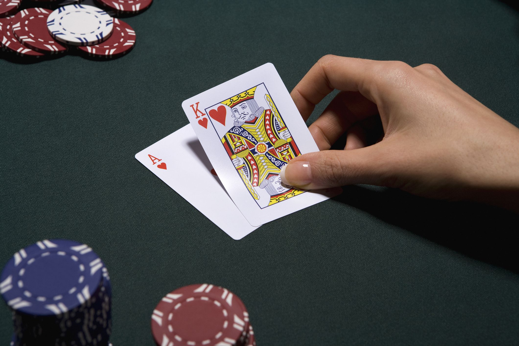 Casino player cards match